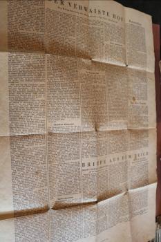 Preview: eine alte Zeitungsseite Bericht - Die Argonautenfahrt des Hilfskreuzer Stier -  Das Reich 1944